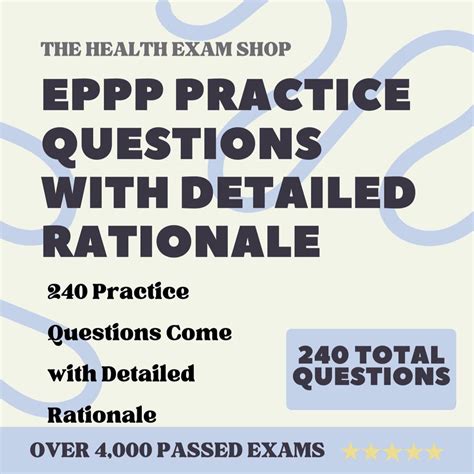 EPPP Exam Practice Questions: 240 Recall-based Questions With Detailed ...