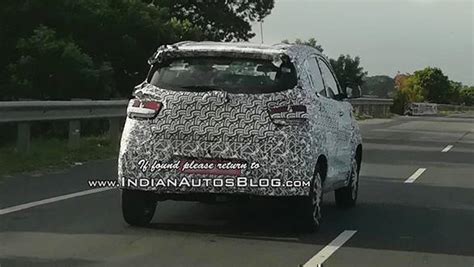 Spotted: 2017 Mahindra KUV100 facelift caught testing in India - Overdrive