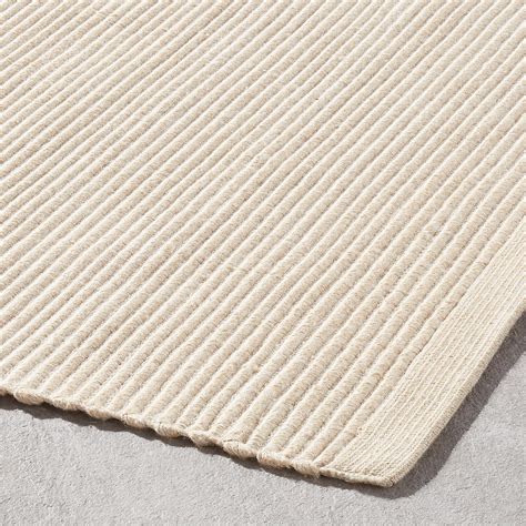 Diver Handwoven Ribbed Neutral Indoor/Outdoor Performance Area Rug 10 ...