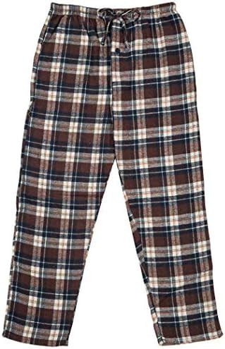 Buy North 15 - Men's Yarn-Dyed%100 Cotton Flannel, Pajama Lounge Pants ...