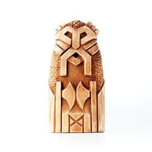 Buy Borr. Wooden Figurine Bor. Hand-carved Wooden Statue Bur. A Online ...