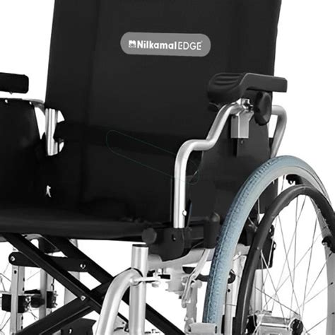 Nilkamal Edge Folding Aluminium Wheelchair - ET - 0121 | Patient ...