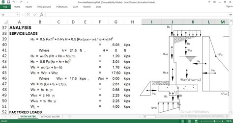 Image result for Counterfort Retaining Wall Design Example Excel