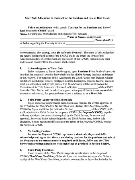 Image result for MiRealSource General Addendum Amendment Form