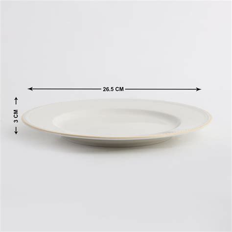 Buy Marshmallow Porcelain Dinner Plate - 26.5cm from Home Centre at ...