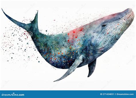 Narwhal Watercolor, Close Up Predator Animals Wildlife. Ultra High Resolution, Isolated on White ...
