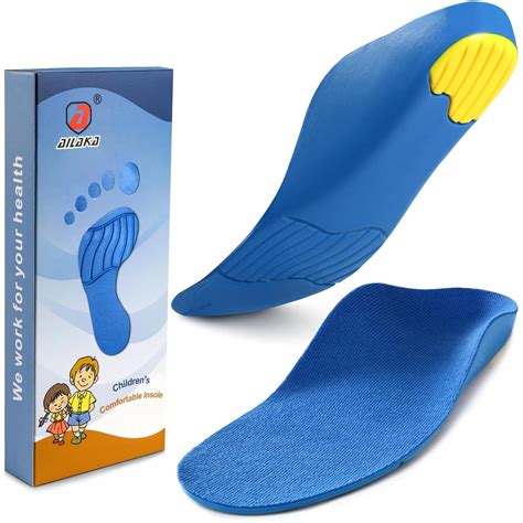 Ailaka Kids Orthotic Cushioning Arch Support Shoe Insoles, Children Pu ...