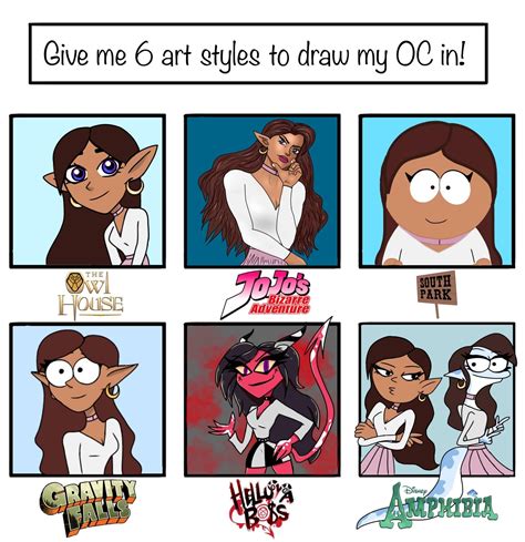 Art challenge! Which art style do I get to draw my OC in next? : r/Totaldrama