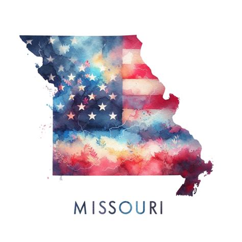 Un mapa del estado de Michigan está pintado en rojo y azul | Vector Premium generado con IA