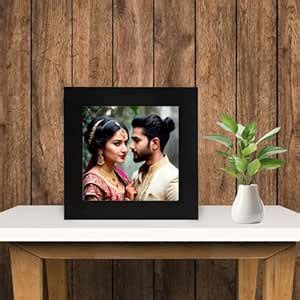 Customised Photo frame with Your Photo | 5x5 Inches | Personalized ...