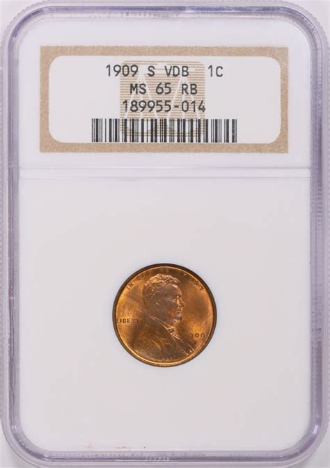 1909-S Lincoln Cent V.D.B. NGC MS-65 RB (Item 1700292 ...