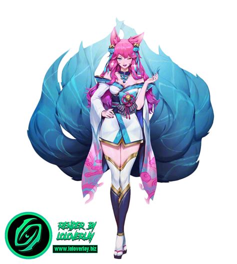 Spirit Blossom Ahri - Render (League of Legends) by LoL-Overlay on ...