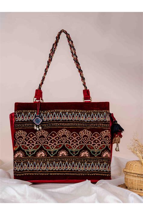 Blooming of Ajrakh Tote Bag – Craftroots