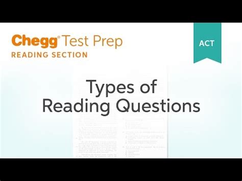 Types of ACT Reading Questions Video Lecture - Reading for ACT