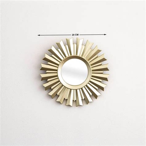 Buy Ananda Gold Solid Glass Mirror Wall Art - Set of 3 from Home Centre ...