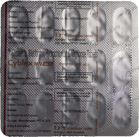 Cyblex Mv 40.2mg Strip Of 15 Tablets: Uses, Side Effects, Price ...