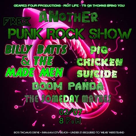 Billy Batts and The Made Men, Pig Chicken Suicide, Doom Panda and more ...