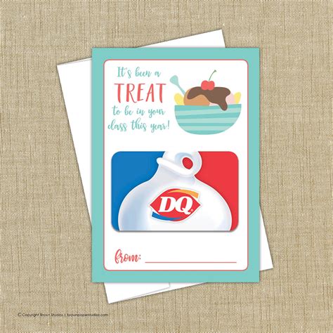 Gift Card Holders Tagged "dairy queen" - Brown Paper Studios