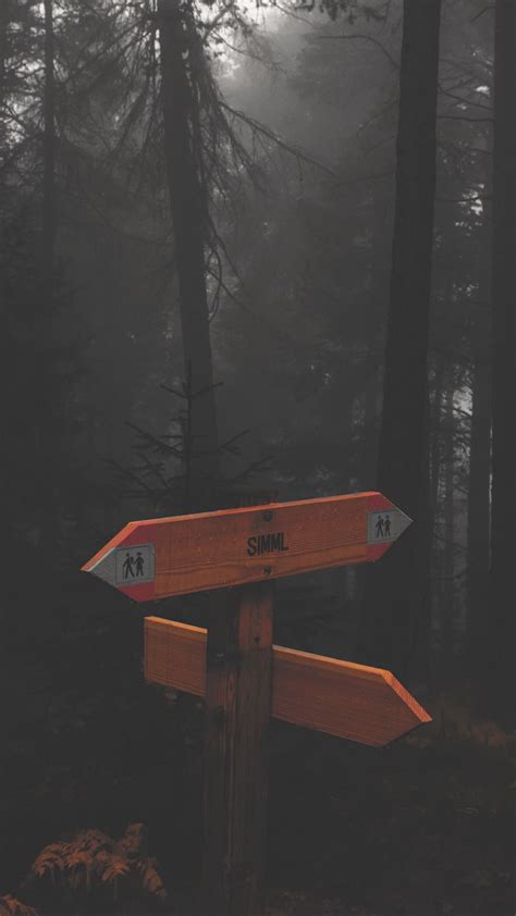 Download wallpaper 1080x1920 inscription, pointer, sign, gloomy samsung ...