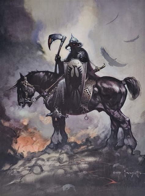Frank Frazetta "Death Dealer" 3D Lenticular Print – GawsyGallery