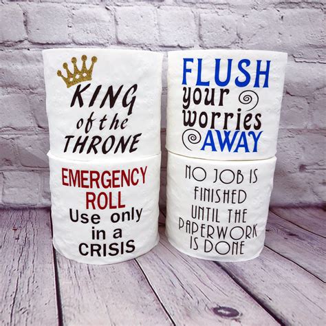 Funny Dad Toilet Paper Gag Gift: King of the Throne - Etsy | Funny ...