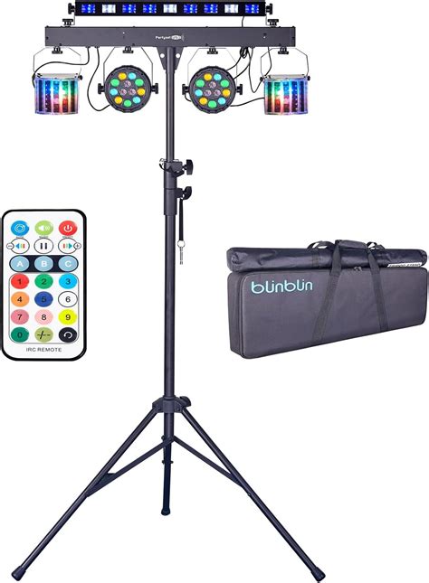 Luces LED 5 en 1 con soporte y bolsa para DJ, discotecas, conciertos ...