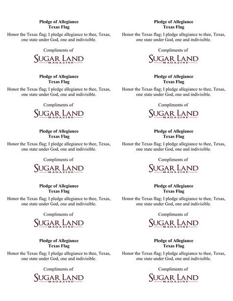 Texas Pledge Of Allegiance | PDF