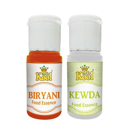 Mr. Kool Food Essence Biryani, Kewda 20 ml (Pack of 2) For Used in Veg ...