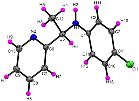 Crystal Structure of a Chiral Sec-Amine, 4-Chloro-N-(1-(pyridin-2-yl ...