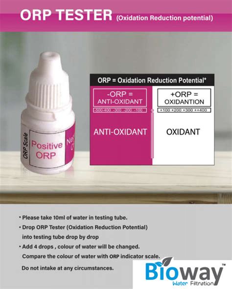 bioway 3PCS ORP (Oxidation-reduction potential) TESTING SOLUTION KIT ...