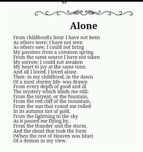 Alone Poem by Edgar Allan Poe - Poem Hunter | Poems, Poetry famous ...