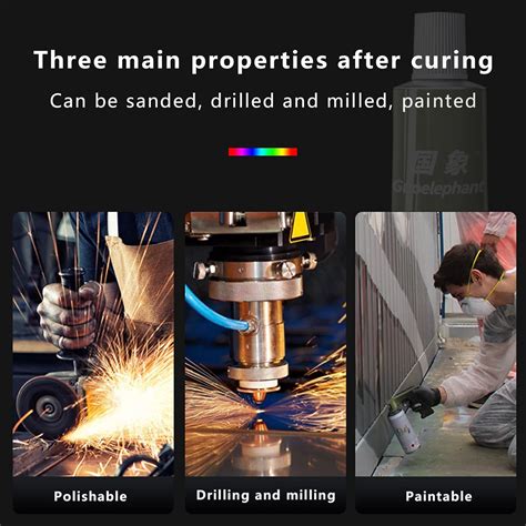 Buy Metal Glue, 3.52 oz 2 Part 5 Minute epoxy Glue Liquid Welding Metal ...