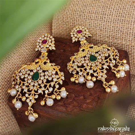 Silver Gold Plated Earrings – Page 4 – Nakoda Payals
