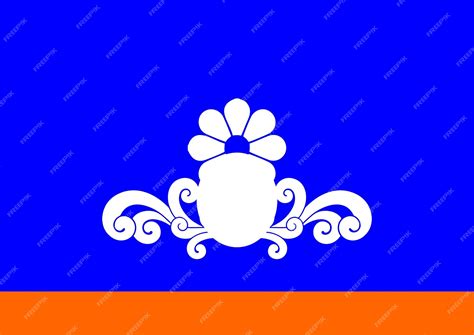 A blue and red flag with a white crown and a blue background | Premium ...