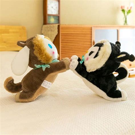 Sanrio Pompompurin Plush Doll Kuromi Costume Series Lying Down Stuffed ...