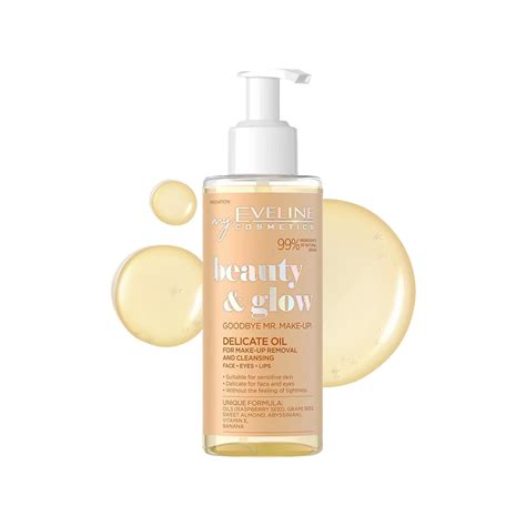 Eveline Beauty & Glow Delicate Light Make-Up Removing & Cleansing Oil ...