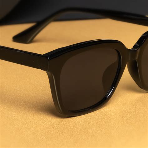 Shop Marco Full Black Rectangle Sunglasses – Pure Edge – Go Glassic