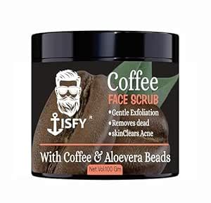Buy Caffeine Face Scrub | Coffee Arabica & Aloe Vera,Exfoliation ...