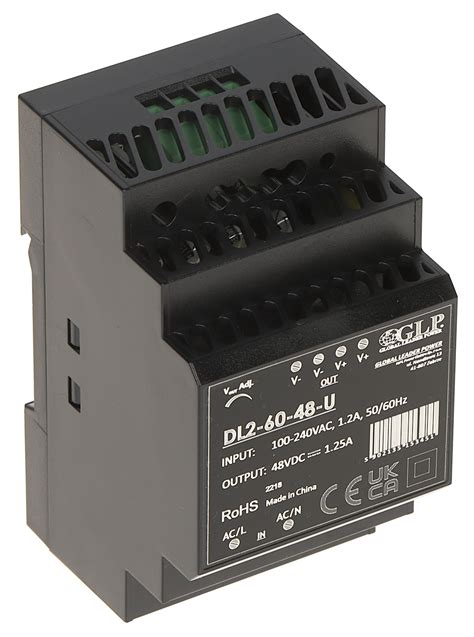 FONTE COMUTADA DL2-60-48-U - Para carril DIN e módulos de fontes de ...