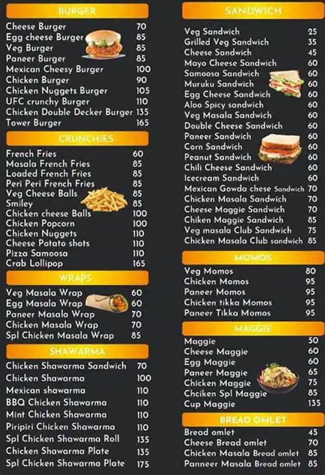 Menu at TOWER BURGER, Chennai, Z-175