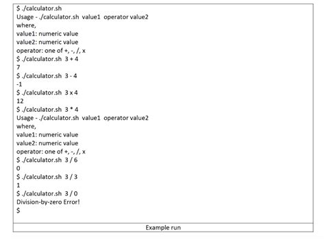 Image result for Arithmetic Shell Script
