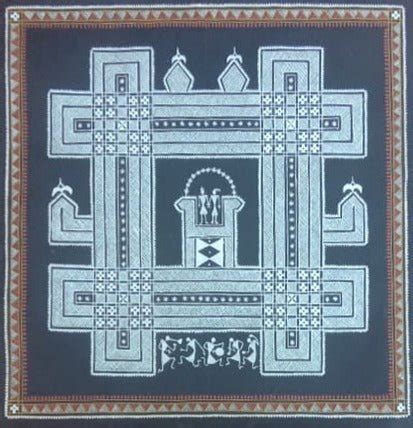 Buy Hasegode, Chittara Art by Ishwar Naik | Traditional Folk Art