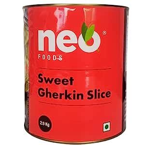 Neo Burger Chips 2.9 kg Tin I Low Fat Sweet Gherkin Slices, Ready to ...