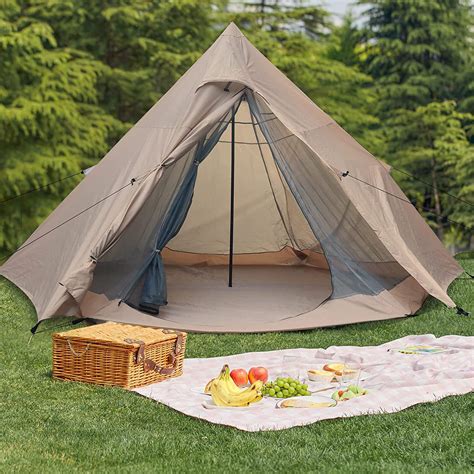 REDCAMP 4 person Canvas Camping Tent with Carrying Bag - Wayfair Canada