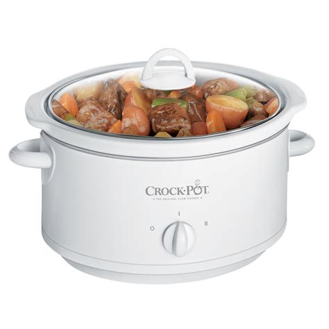 Crock-Pot® 3.5Qt. Oval Manual Slow Cooker, White 3735WN-033 | Crock-Pot ...