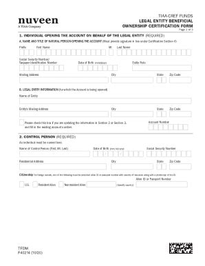 Fillable Online F40214 TIAA-CREF Funds Legal Entity Beneficial ...