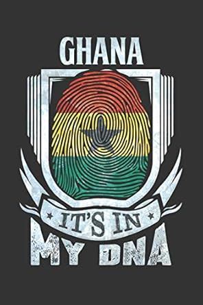 Ghana It's In My DNA: Ghanaian Thumbprint Flag Diary Planner Notebook ...