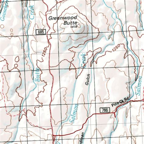 Oregon Hunting Unit 58, Chesnimnus Land Ownership Map map by HuntData ...