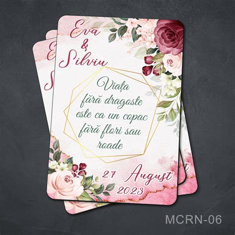 Marturii magneti personalizati nunta - MCRN-06 - Marturii Botez baietei ...
