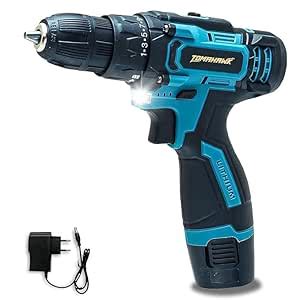 Tomahawk T8000 12V Cordless Drill/Screwdriver | 10mm (⅜”) Keyless Chuck ...